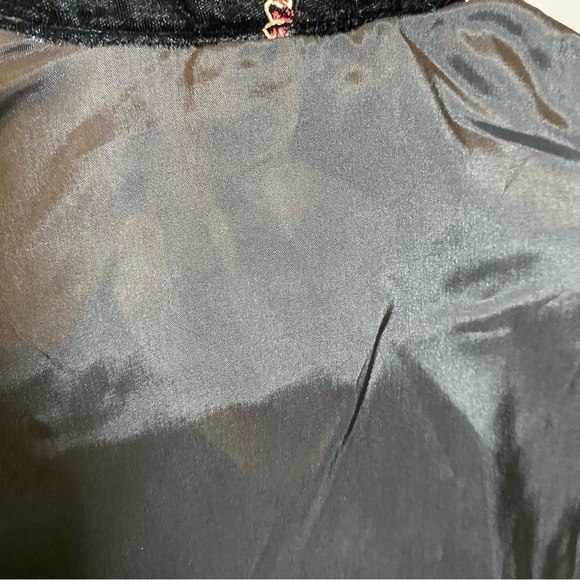 Vintage Jessica Scott Sheer Mesh Velvet Button Top Floral Flowers Black Jacket - Picture 12 of 12